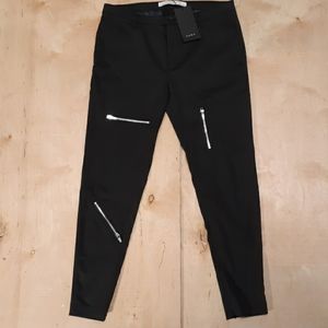 Zara Man Limited Black Zipper Biker Pants fall2020